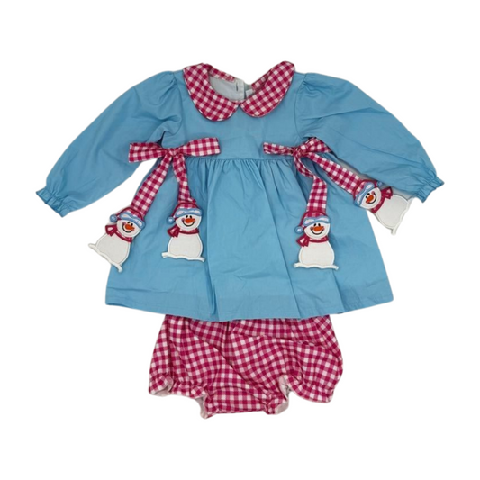Snowman Hangtag Bloomer Set