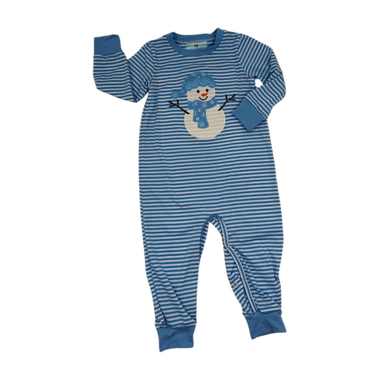 Snowman Applique Boy Romper