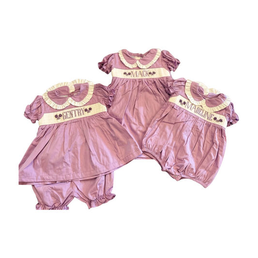 2026 Flower Custom Name Smock