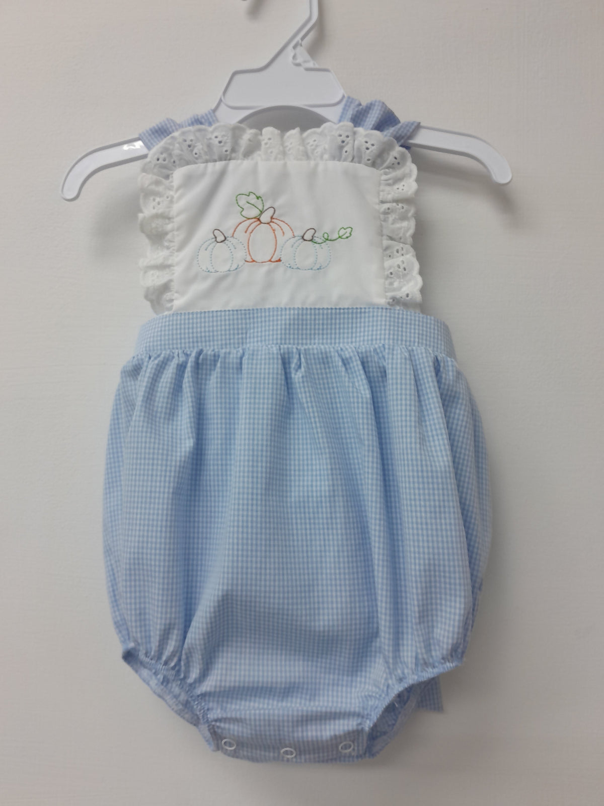 Pumpkin Embroidery  Girl Bubble