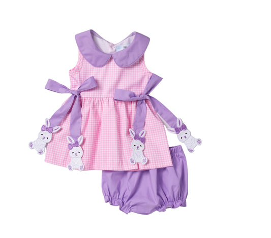 Bunny Tie Bloomer Set