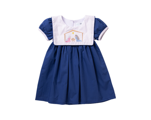 Ships Now Nativity Bib Dress