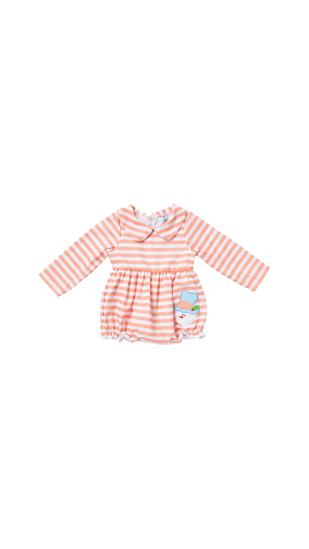 Ships Now Salmon Snowman Ruffle Bubble