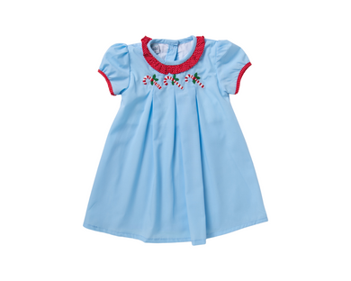 Ships Now Light Blue Candy Cane Dress