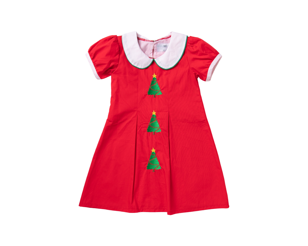 Ships Now Peterpan Red Christmas Tree Dress