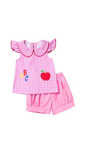 Ships Now Pink Back to School Bloomer Set