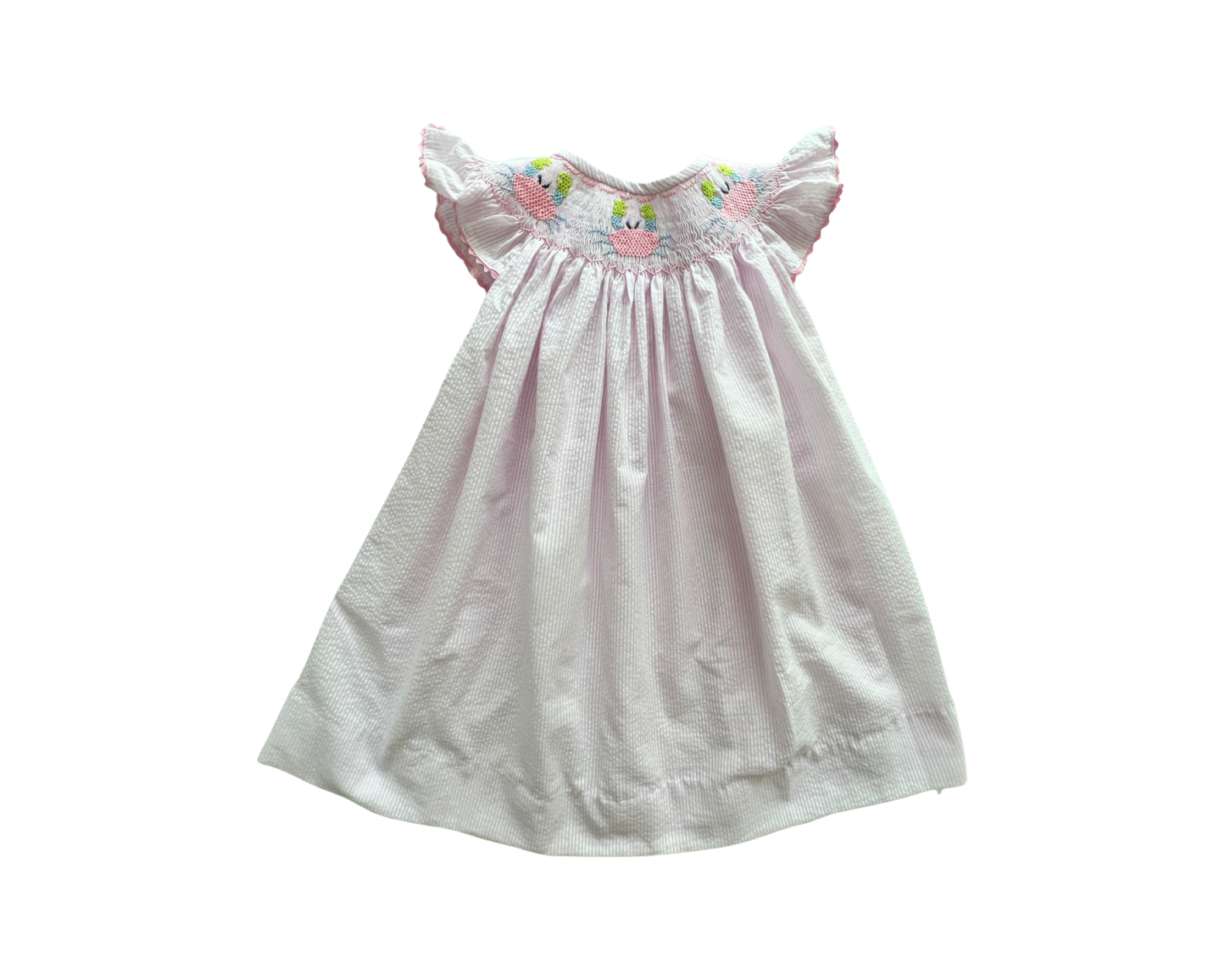 Smocked Pastel Crab Dress