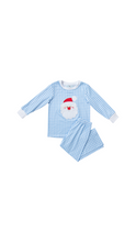 Ships Now Blue Santa Pajama Pant Set