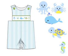 Ships Now Smocked Pastel Under The Sea  Collection