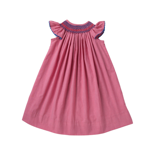 Smocked American Geometric Dress